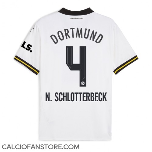 Maglia Calcio Borussia Dortmund Nico Schlotterbeck #4 Terza Divisa 2024-25 Manica Corta